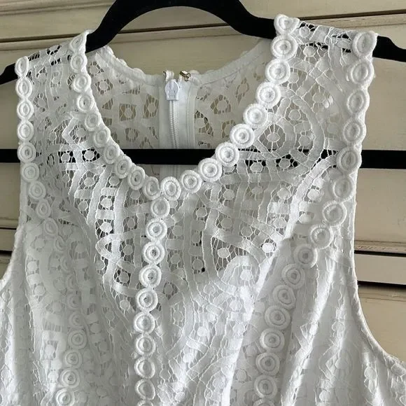 Lilly Pulitzer Leigh Stretch Shift Resort White Seacret Island size 2 - Picture 2 of 10